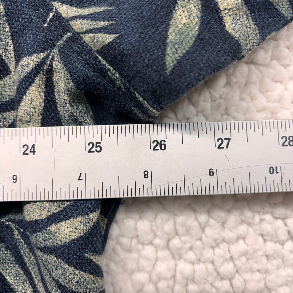 Vintage Woolrich Shirt Mens 2XL XXL Blue Tropical Palm Leaf Aloha Hawaiian Beach - Picture 8 of 8